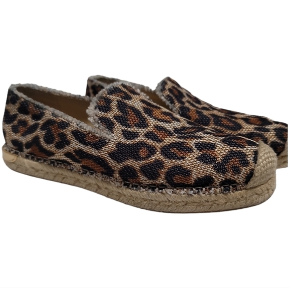 Stuart Weitzman Biarritz Espadrille Loafer Jaguar Animal Print 5.5 Women's - Picture 2 of 8